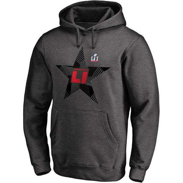 Super Bowl LI Pro Line by Fanatics Branded Lone Star Pullover Hoodie - Charcoal